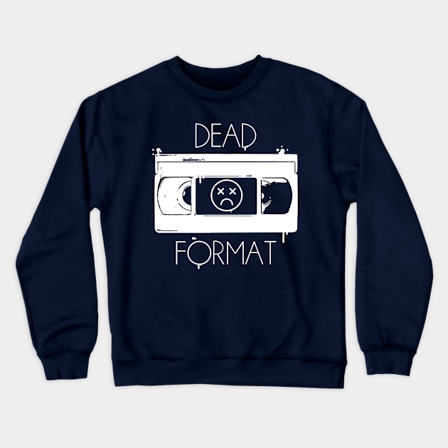 Dead Format VHS (oldschool splatter version 2) Crewneck Sweatshirt by ControllerGeek